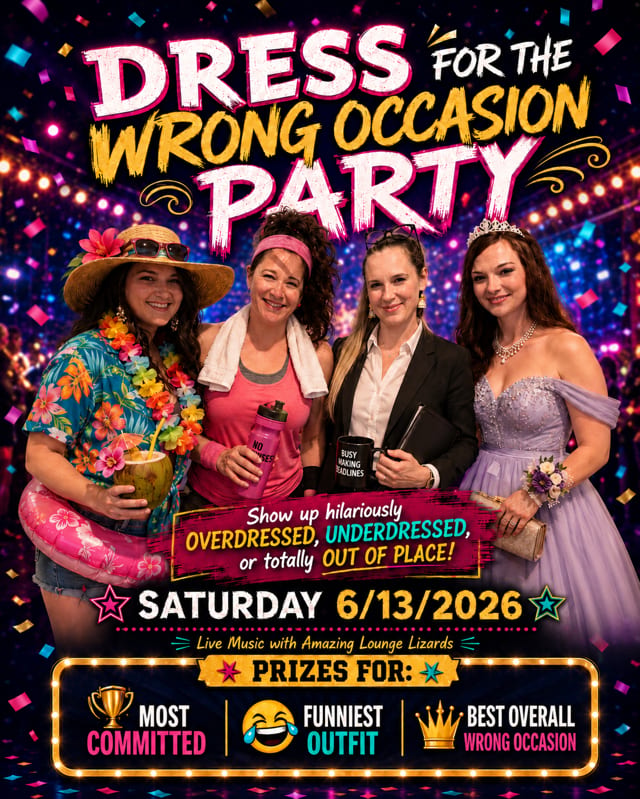 Dress for the Wrong Occasion Party
