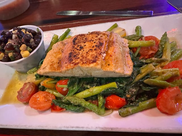Grilled Salmon.