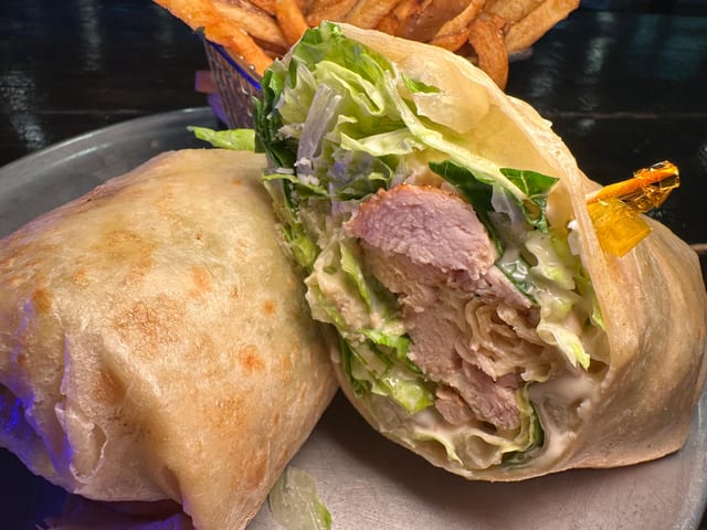 Grilled Chicken Caesar Wrap.