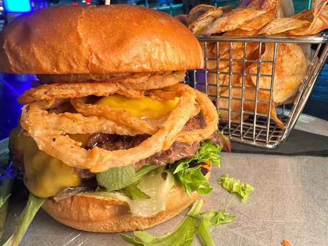 Smoked Gouda Burger.
