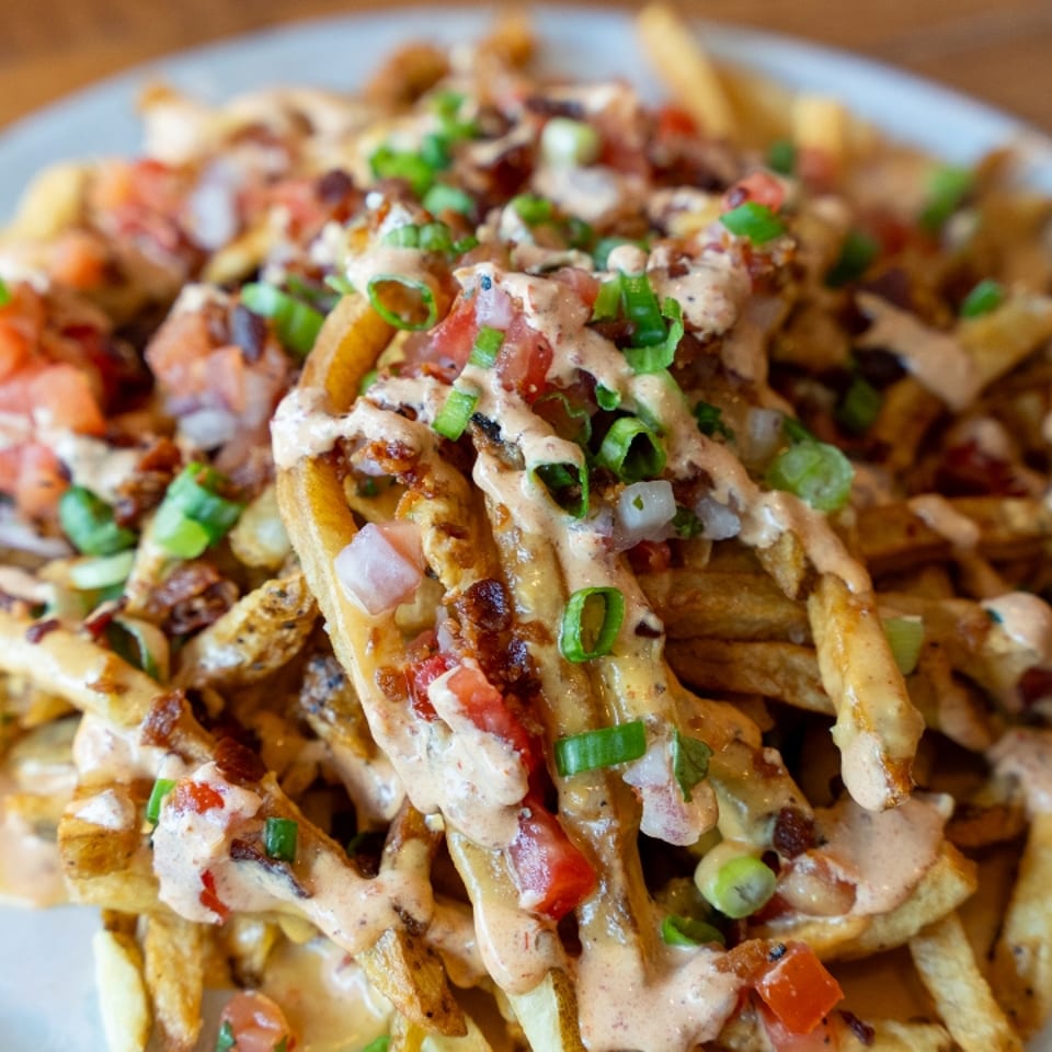 Delicious cheese fries